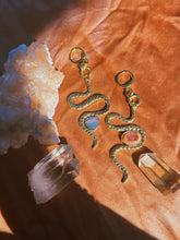 Load image into Gallery viewer, Australian + Cantera Opal Snake Earrings