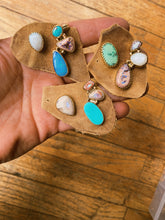 Load image into Gallery viewer, Ear Crawler Set - Australian + Cantera Opal, Mother of Pearl, Kingsman Turquoise