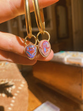 Load image into Gallery viewer, Stone Hoops - Cantera Opal 003