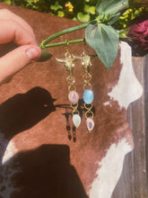 Load image into Gallery viewer, The Steer Earrings - Cantera + Australian Opal + Mother of Pearl
