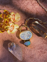 Load image into Gallery viewer, The Moon Maiden Necklace - Australian Opal + Paperclip Chain