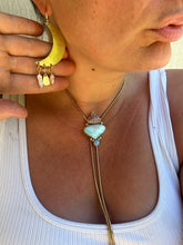 Load image into Gallery viewer, Larimar + Opal Stacked Bolo