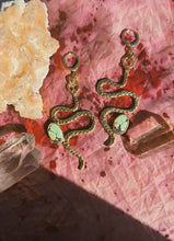 Load image into Gallery viewer, Hubei Turquoise Snake Earrings