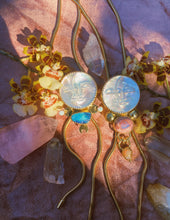 Load image into Gallery viewer, Australian + Sterling Opal Moon Bolo