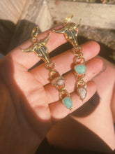 Load image into Gallery viewer, The Steer Earrings - Cantera Opal + Amazonite