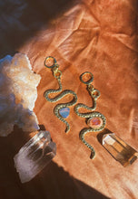 Load image into Gallery viewer, Australian + Cantera Opal Snake Earrings