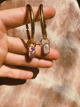 Load image into Gallery viewer, Stone Hoops - Cantera Opal 002