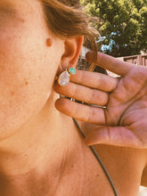 Load image into Gallery viewer, 2-in-1 Dusters - Kingman Turquoise + Faceted Moonstone