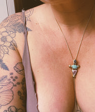 Load image into Gallery viewer, Bold as Love Lariat - Double Cantera Opal + Faceted Amazonite