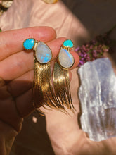 Load image into Gallery viewer, 2-in-1 Dusters - Kingman Turquoise + Faceted Moonstone