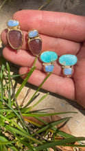 Load image into Gallery viewer, 2-in-1 Dusters - White Water Turquoise + Australian Opal