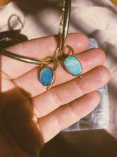 Load image into Gallery viewer, Australian Opal Hoops 001