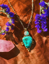 Load image into Gallery viewer, Australian Opal + Turquoise Necklace