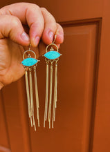 Load image into Gallery viewer, White Water Turquoise All Seeing Eye Dusters