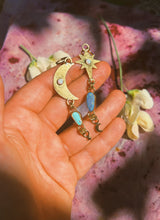 Load image into Gallery viewer, Star + Moon Earrings 002