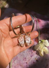 Load image into Gallery viewer, Rose Agate Hoops
