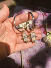 Load image into Gallery viewer, Hubei Turquoise Hoops 002