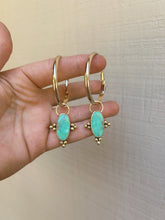 Load image into Gallery viewer, Kingman Turquoise Hoops