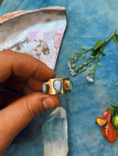 Load image into Gallery viewer, Pony Up Hair + Bandana Slide - Triple Aussie Opal