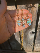Load image into Gallery viewer, The Portal Necklace 002 - Double Aussie Opal