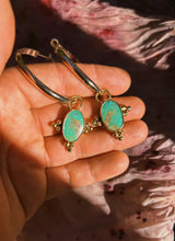 Load image into Gallery viewer, Turquoise Hoops 002