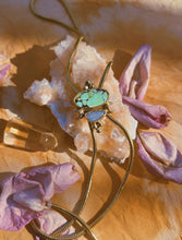 Load image into Gallery viewer, Hubei Turquoise + Australian Opal Moon Bolo