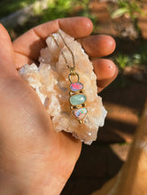 Load image into Gallery viewer, The Portal Chain 001 - Cantera + Australian Opal x Faceted Amazonite