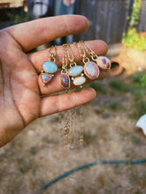 Load image into Gallery viewer, Cantera Opal + Sunstone Portal Necklace