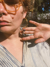 Load image into Gallery viewer, Scorpio Mini Hoops - Green Turquoise *discounted!