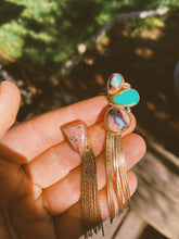 Load image into Gallery viewer, Ear Crawler Duo Dusters - Cantera Opal, Kingman Turquoise