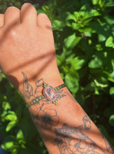 Load image into Gallery viewer, Cantera Opal Stamped Bangle 002 //