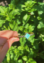 Load image into Gallery viewer, Turquoise Stamped Bangle
