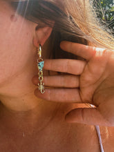 Load image into Gallery viewer, Hubei Turquoise Multi Hoops 001