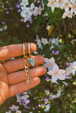 Load image into Gallery viewer, Hubei Turquoise Multi Hoops 001