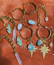 Load image into Gallery viewer, Dendritic Agate Multi Hoop