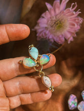 Load image into Gallery viewer, Ethiopian + Cantera Opal / Variscite Cluster Charm Necklace