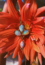 Load image into Gallery viewer, Ethiopian + Cantera Opal / Variscite Cluster Charm Necklace