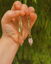 Load image into Gallery viewer, Cantera Opal Stamped Hoops