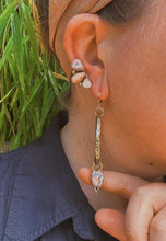 Load image into Gallery viewer, Cantera Opal Stamped Hoops