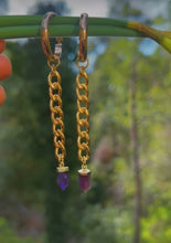 Load image into Gallery viewer, Cantera Opal x Amethyst Point Multi Hoop