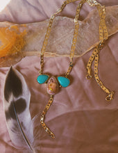 Load image into Gallery viewer, The Bloom Lariat 002 - Cantera Opal + Kingman Turquoise