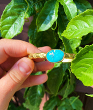 Load image into Gallery viewer, Hubei Turquoise Stamped Bangle - 001