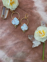 Load image into Gallery viewer, Mini Hoops - White Buffalo Turquoise