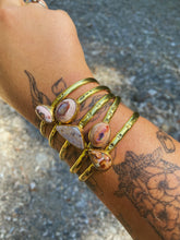 Load image into Gallery viewer, Mexican Opal Stamped Bangle - #005
