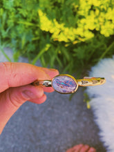 Load image into Gallery viewer, Cantera Opal Stamped Bangle - #003