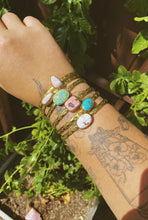 Load image into Gallery viewer, Mexican Opal Stamped Bangle - 011