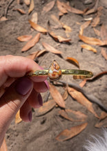 Load image into Gallery viewer, Mexican Opal Stamped Bangle - #005