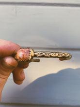 Load image into Gallery viewer, Cantera Opal Stamped Bangle - #004