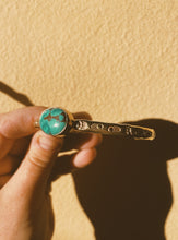 Load image into Gallery viewer, Hubei Turquoise Stamped Bangle - #001