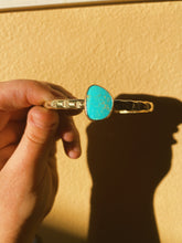 Load image into Gallery viewer, Kingsman Turquoise Stamped Bangle - #003